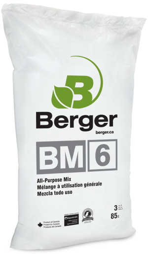 Berger BM 6 3.0 Cu. Ft. Bag - 54 per pallet - Soilless Growing Media